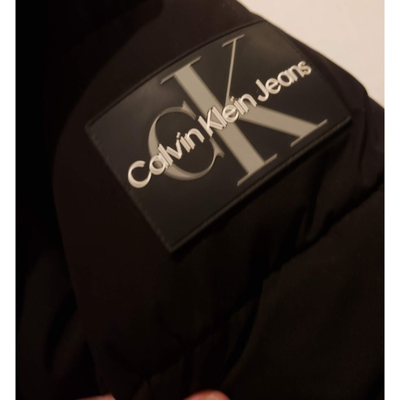 Women's Calvin Klein Jeans Black Size S Puffer Jacket - Picture 13 of 15